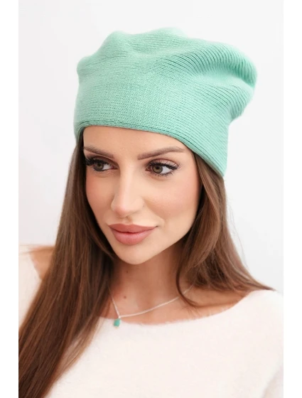 Dámska klasická vlnená čiapka K420 dark mint Dámska klasická vlnená čiapka K420 dark mint
