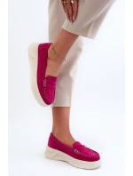 Zamszowe Damskie Mokasyny Fuksja Filidia Zamszowe Damskie Mokasyny Fuksja Filidia