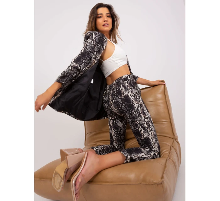 DHJ nohavice SP 13926 7.52P čierna a béžová DHJ nohavice SP 13926 7.52P čierna a béžová