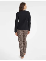 Dámské pyžamo Gino model 21899844 Černá - HENDERSON LADIES