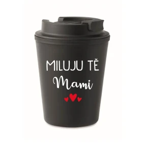 I LOVE YOU MAMI - čierny termohrnček 300 ml