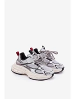 Sneakersy Dziecięce Na Grubej Podeszwie Srebrne Xairana Sneakersy Dziecięce Na Grubej Podeszwie Srebrne Xairana