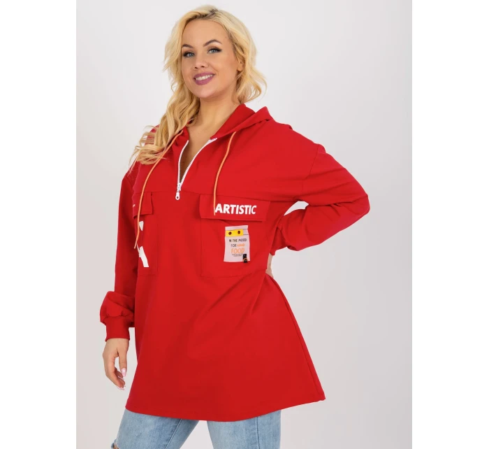 Mikina RV BL 8258.34 červená