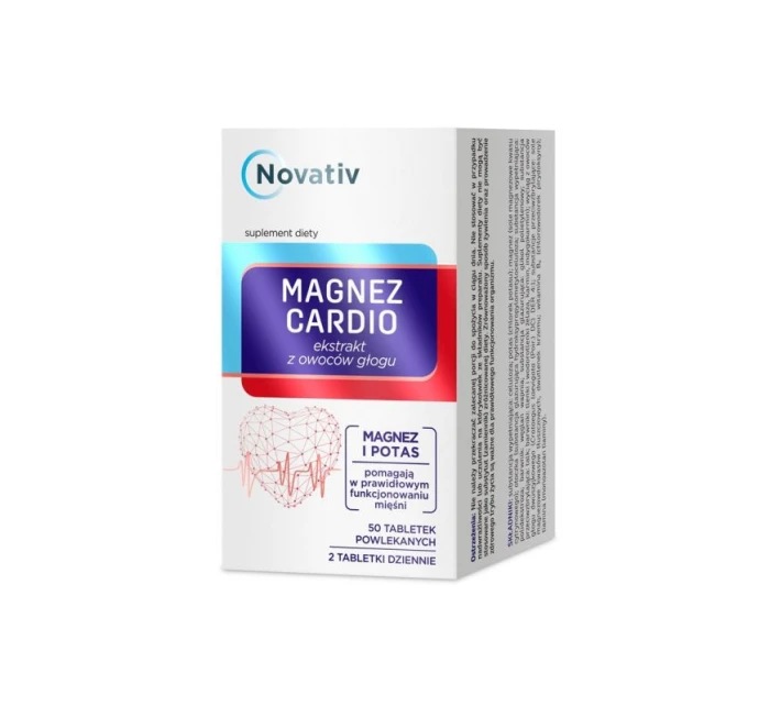 Novativ Magnesium Cardio 50 filmom obalených tabliet Novativ Magnesium Cardio 50 filmom obalených tabliet