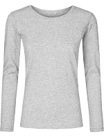 Promodoro 1565 Dámske tričko s dlhým rukávom – X.O 40.1565 heather grey Promodoro 1565 Dámske tričko s dlhým rukávom – X.O 40.1565 heather grey