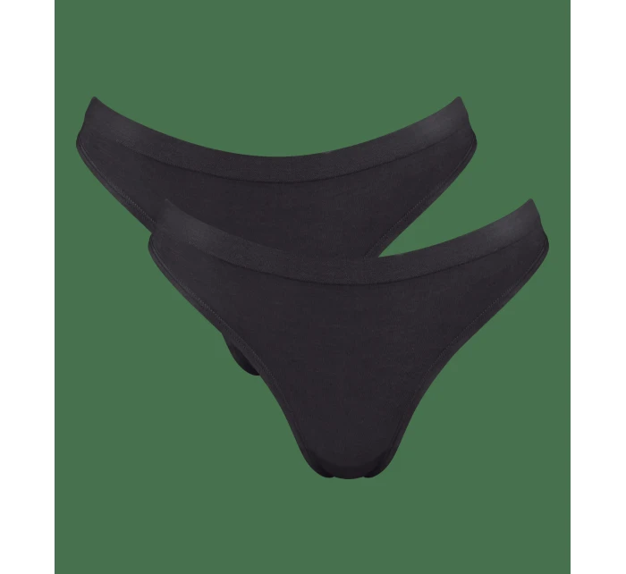 sloggi GO Sense Thong 2P - BLACK - SLOGGI BLACK - SLOGGI