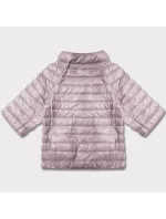 Dámske plus size sako s 3/4 rukávmi Minority špinavá ružová/floral (M23-7010-52)