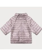 Dámske plus size sako s 3/4 rukávmi Minority špinavá ružová/floral (M23-7010-52) Dámske plus size sako s 3/4 rukávmi Minority špinavá ružová/floral (M23-7010-52)