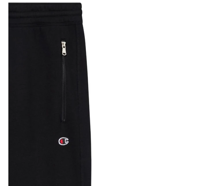 Pánské kalhoty s žebrovanými manžetami černé model 21812326 KK001 - CHAMPION Pánské kalhoty s žebrovanými manžetami černé model 21812326 KK001 - CHAMPION