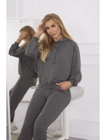 Sada model 18748990 s kapucí v grafitové barvě - K-Fashion Sada model 18748990 s kapucí v grafitové barvě - K-Fashion