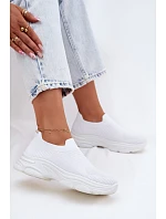 Materiálové Sportovní Dámské Boty Bílé model 22107401 - Boto