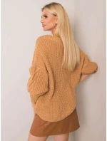 Sweter TW SW BI model 22003944 camelowy - FPrice Sweter TW SW BI model 22003944 camelowy - FPrice
