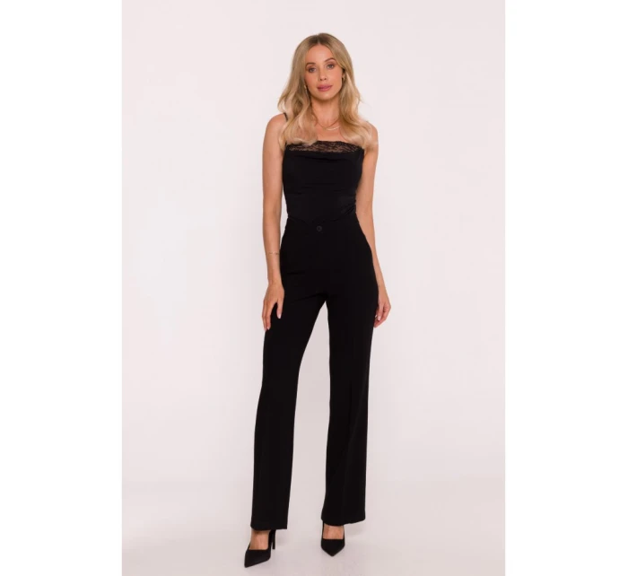Nohavice s lakom S418 čierne - Stylove Nohavice s lakom S418 čierne - Stylove