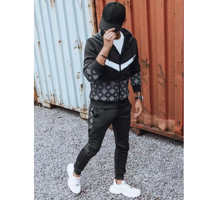 FashionStreet čierna pánska tepláková súprava AX0604