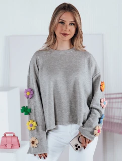 Dámská oversize mikina šedá Dstreet model 21973003 - FashionStreet