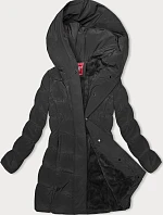 Zimná bunda s kapucňou čierna (2M-023)