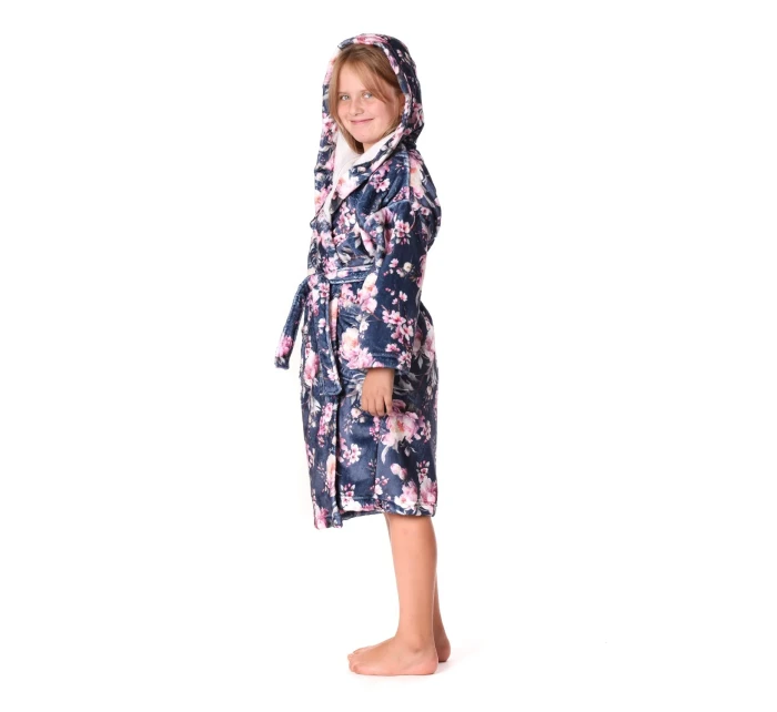 Detský župan Toya s kapucňou modrý - Vestis Detský župan Toya s kapucňou modrý - Vestis