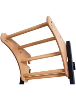DREVENO-KOVOVÝ GYMNASTICKÝ REBRÍK NA 4 ÚCHOPY S DREVENOU TYČOU BENCHK 211B