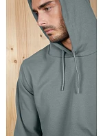Men Pánská mikina s kapucí dusty green model 22500510 - NEOBLU Men Pánská mikina s kapucí dusty green model 22500510 - NEOBLU