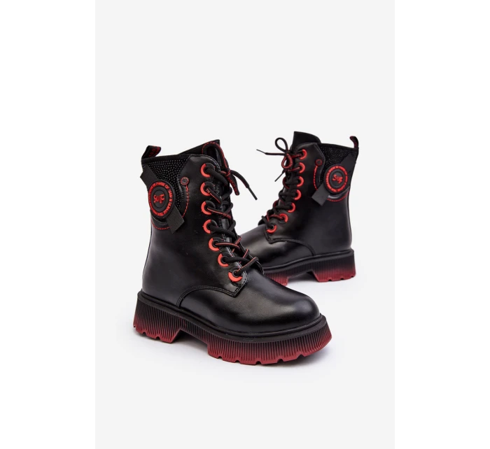 Dětské zateplené Botky černé model 21632811 - EVENTO Dětské zateplené Botky černé model 21632811 - EVENTO