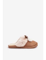Kapcie Damskie Z Futerkiem Camel Nartani