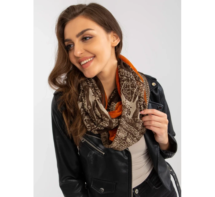 Tunelový šál AT KM 241353.35 hnedá