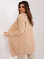 Sweter AT SW model 18997523 beżowy - FPrice Sweter AT SW model 18997523 beżowy - FPrice