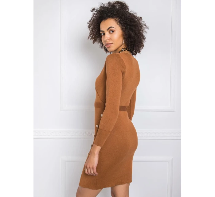 Šaty EM SK model 16327204 světle hnědá - FPrice