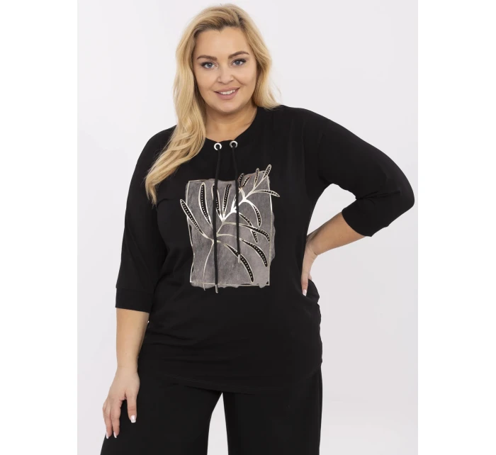 Blúzka RV BZ A291.45 čierna Blúzka RV BZ A291.45 čierna