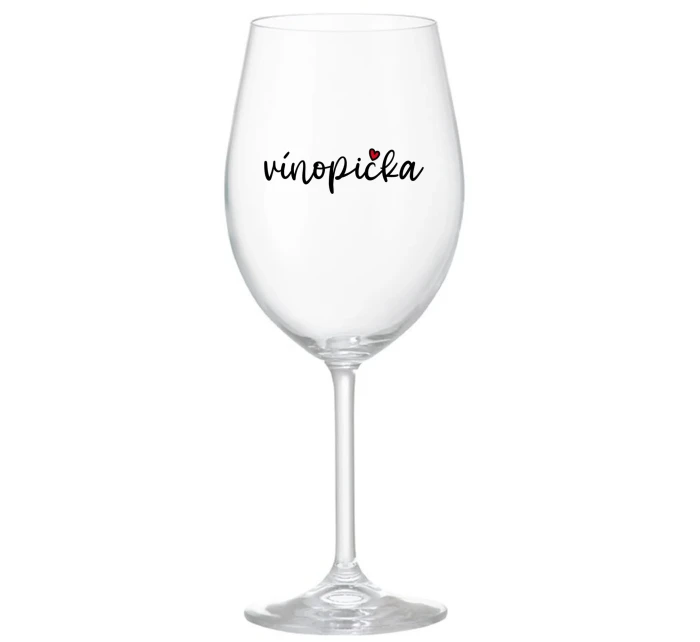 VÍNOPIČKA - priehľadný pohár na víno 350 ml