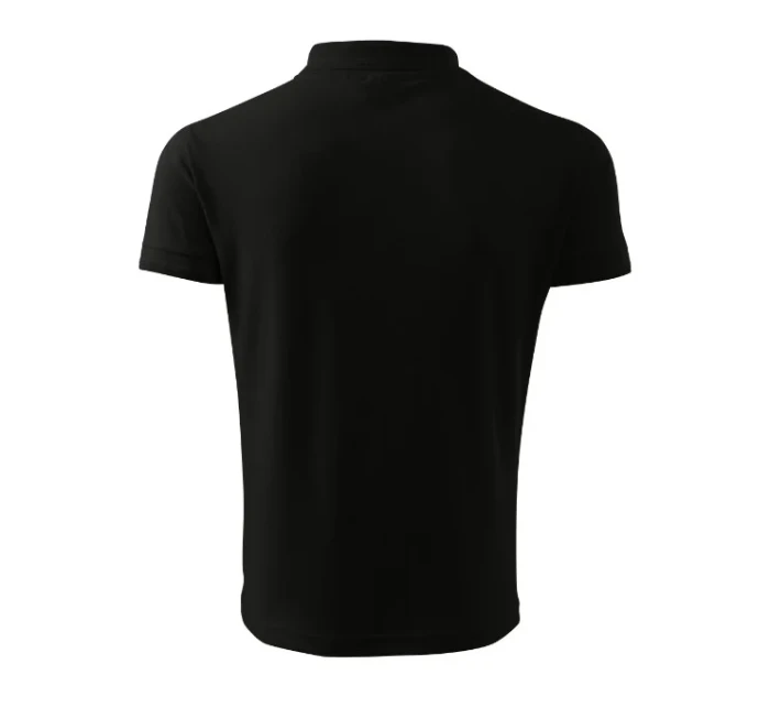 Pánska polokošeľa Pique čierna