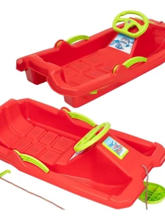 ADAŚ PLASTOVÝ PÁS S PÁSMOM A DRIVING TIP 84x43x25CM ČERVENÝ