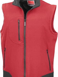 R 3vrstvá softshellová vesta 30. red/black model 22427393 - Result