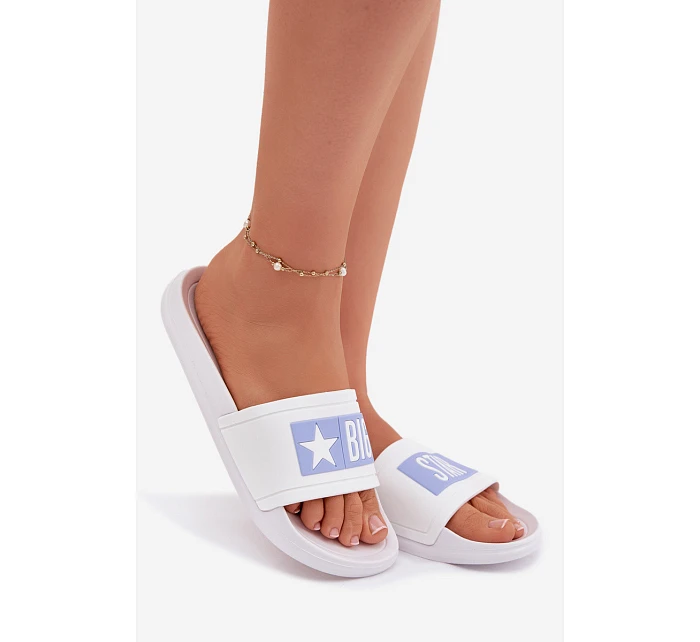 Dámské pantofle Big Star TT274A002 Bílomodré Dámské pantofle Big Star TT274A002 Bílomodré