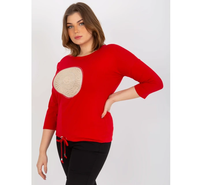 Dámska blúzka RV BZ 8454.20P červená - FPrice