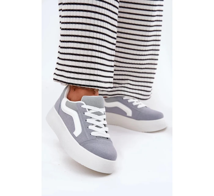 Dámske tenisky na platforme - modré Tellnira