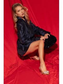 Dámske lodičky so strieborným kohútom a zirkónmi - zlaté Lurisse