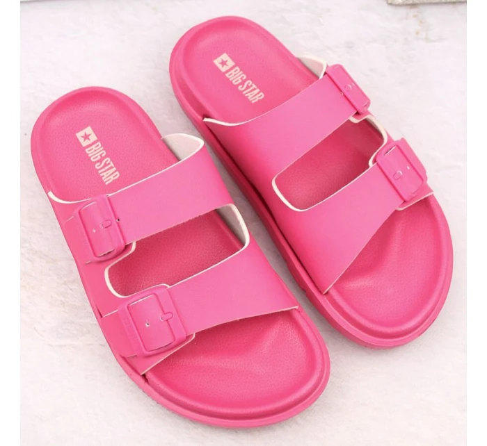 Big Star W INT2004E fuchsiové penové žabky s prackami