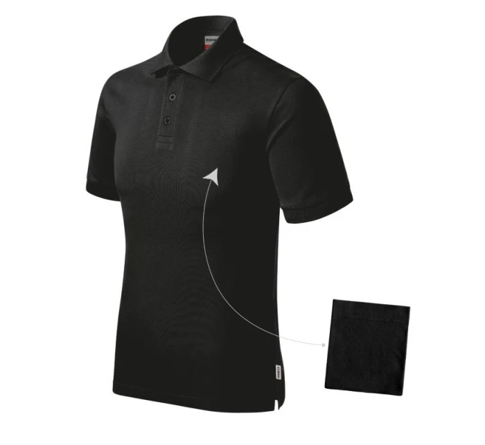 Pánske tričko Resist Heavy Polo (Black 01 (značka))