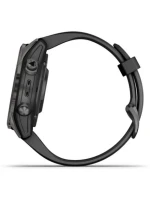 Hodinky Garmin Fenix 7S Pro 42mm Sapphire Solar šedé titánové DLC s čiernym remienkom Hodinky Garmin Fenix 7S Pro 42mm Sapphire Solar šedé titánové DLC s čiernym remienkom