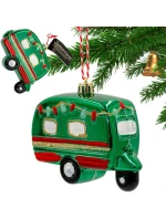 DEKORÁCIA ZÁVESNÁ OZDOBA KARAVAN ZELENÁ