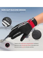 Rockbros zimné cyklistické rukavice S077-7 čierne M