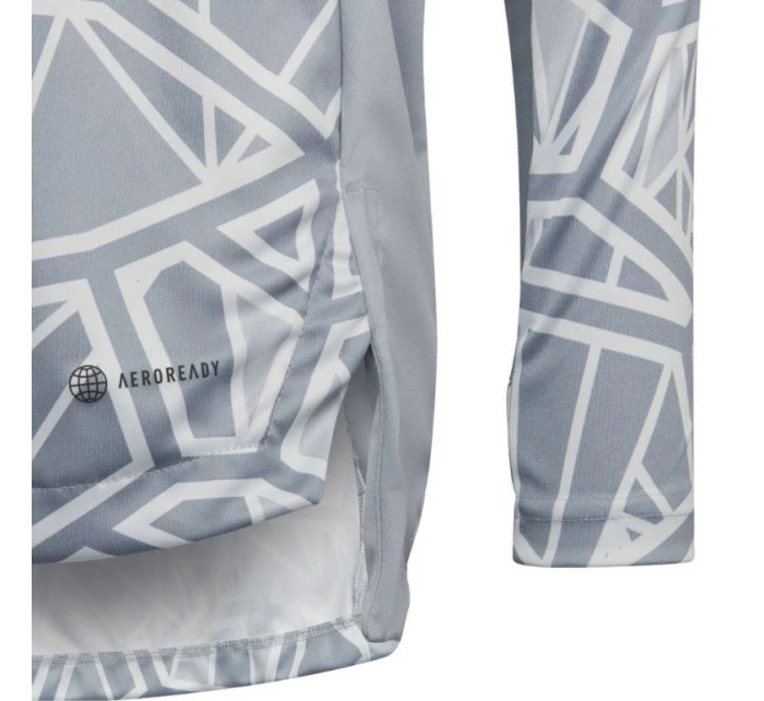 Detské brankárske tričko adidas Condivo 22 s dlhým rukávom šedé HB1646