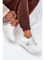 Buty Sportowe Damskie Na Platformie Vinceza 58510 Białe