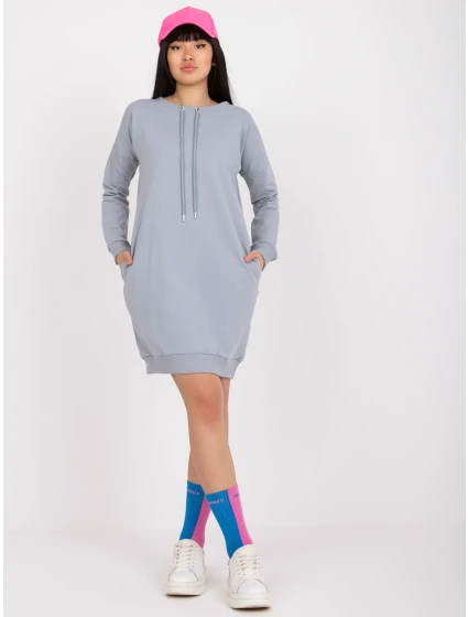 Šaty AP SK A model 17302115 šedá - FPrice Šaty AP SK A model 17302115 šedá - FPrice