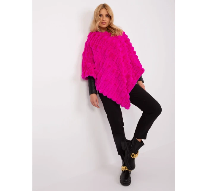 Poncho AT  fuksjowy model 19367621 - FPrice