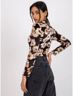 Blúzka DHJ BZ 6291.56P čierna a béžová Blúzka DHJ BZ 6291.56P čierna a béžová