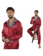 Pánske saténové pyžamo Satyna Adam 939 - De Lafense Pánske saténové pyžamo Satyna Adam 939 - De Lafense