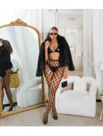 Sexy síťované punčocháče černé model 20904445 - In-style Fashion Sexy síťované punčocháče černé model 20904445 - In-style Fashion