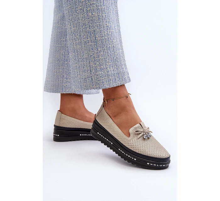 Dámské boty model 22092284 zlaté - S.Barski